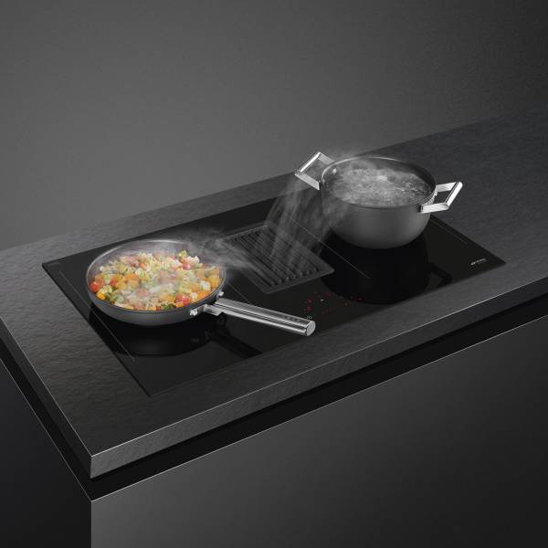 HOBD482D Smeg Taque de cuisson avec hotte intégrée - Elektro Loeters
